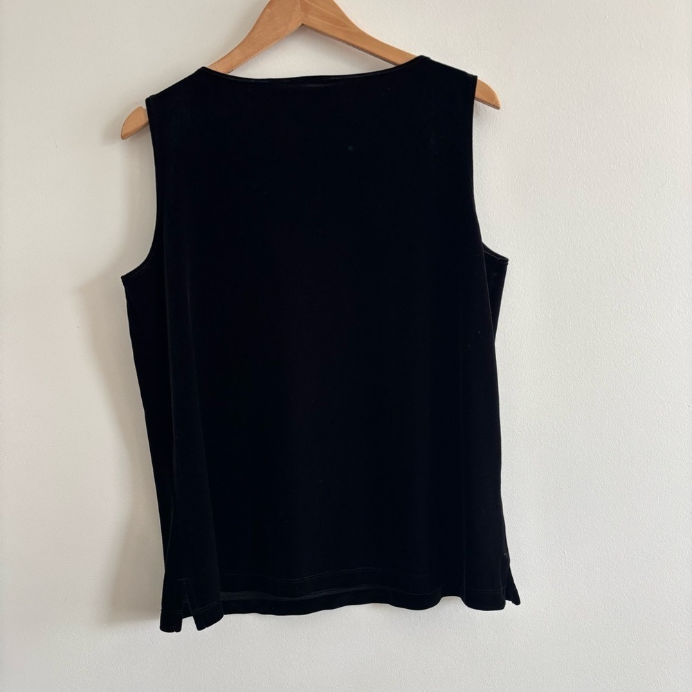 Vintage Chico's Velvet Black Thick Strap Tank Top - Picture 8 of 12